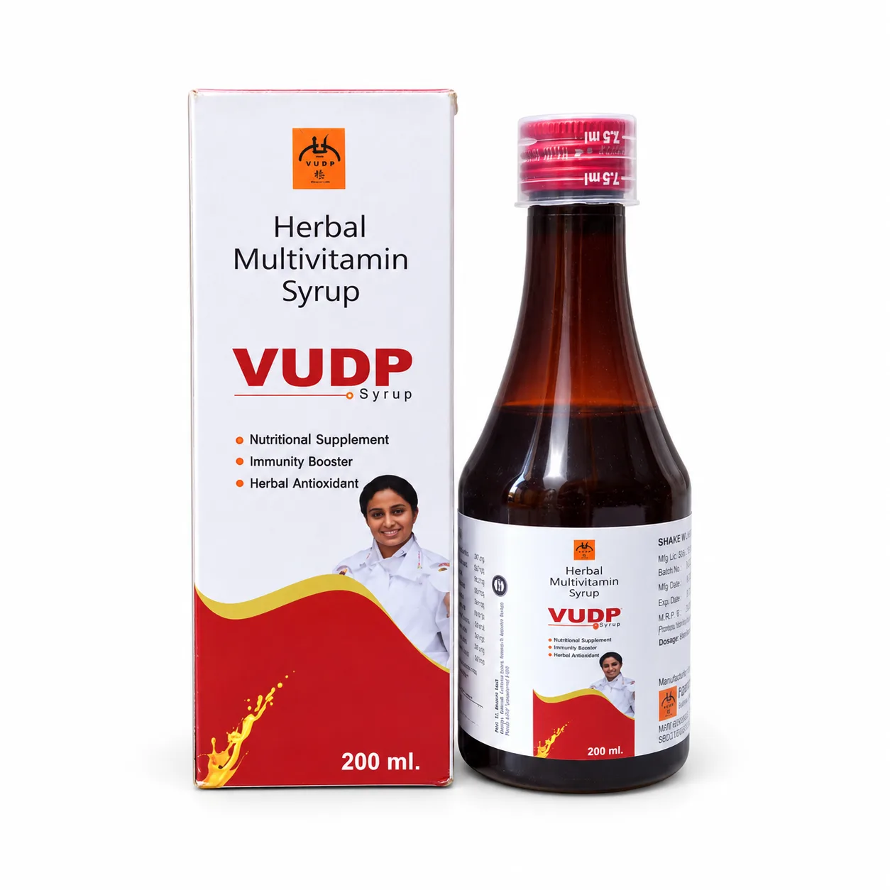 VUDP Herbal Multivitamin Syrup - White/Red Pack